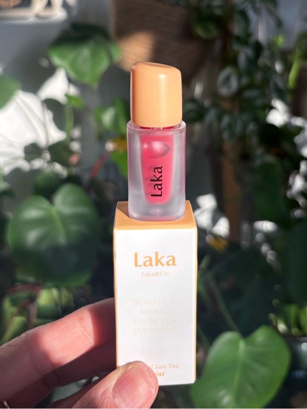 Laka Fruity Glam Lip Tint Mini in Rose